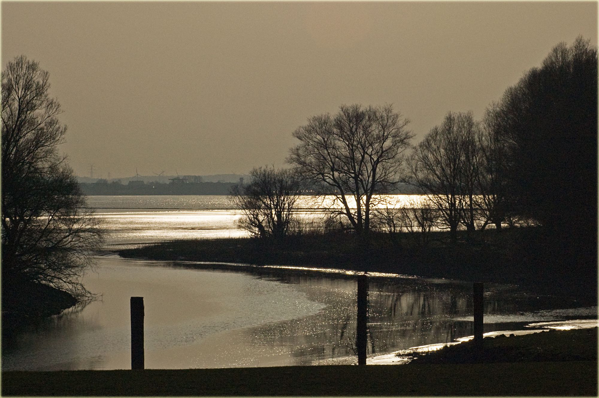 Abendstimmung an der Elbe